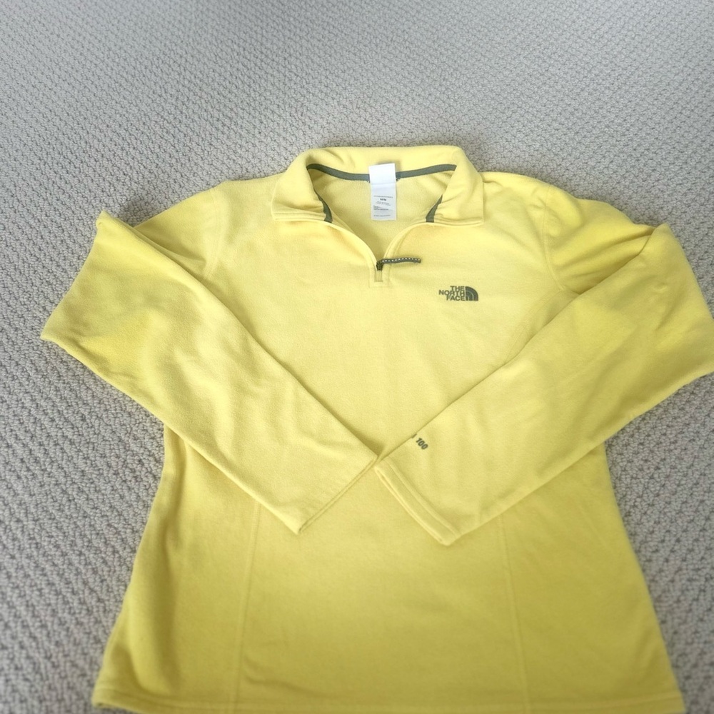 The North Face Yellow Pullover Fleece